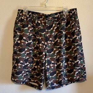 BURLEBO Men's Camouflage Athletic Shorts